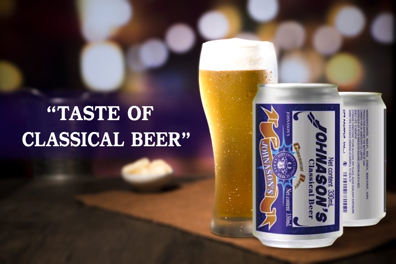 330ML JOHNASON'S BEER